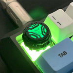 Artisan Keycaps Arc Reactor green backlight