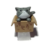 Artisan Keycaps Grey cat in a box