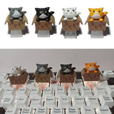 Artisan Keycaps Chat in boxes and on a mechanical keyboard