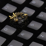 Artisan Keycaps Skeleton Dragon - Gold - Keycaps Industries