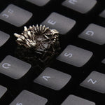 Artisan Keycaps Skeleton Dragon - Silver - Keycaps industries