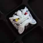 artisan keycaps chinese style white dragon
