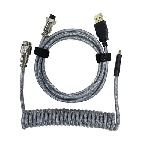 Custom silver USB-C keyboard cable