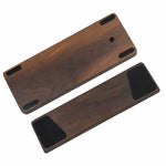 Walnut wood keyboard case 60% size