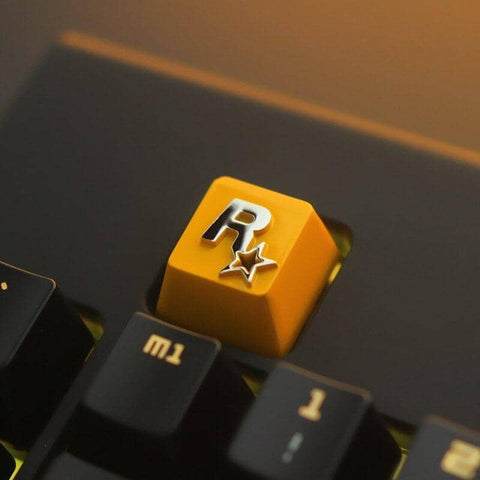 Custom Keycaps Rockstar Games GTA Yellow