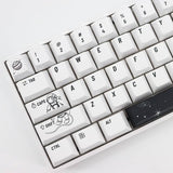 Keycaps with an astronaut drawing