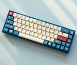 mechanical keyboard with custom shark keycaps kit