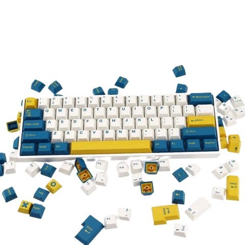 Merlin keycaps kit loose on a keyboard