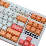 Keycaps peach right side view