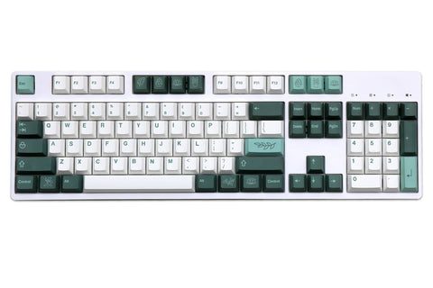 keycaps plant on mechanical keyboard