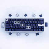 mechanical keyboard with keycaps moon keys