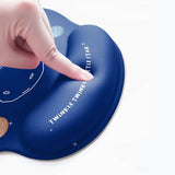 World wrist rest mouse pad